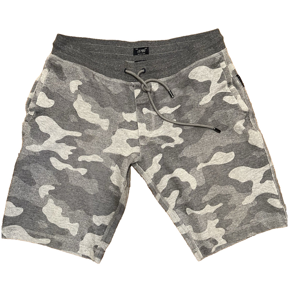Armani Jeans Camo Shorts Y2K Soft Cotton camouflage Size Large A001316